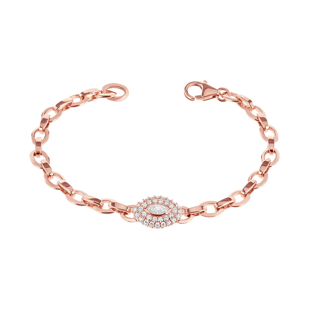 ☆【STONE HENgE】☆14K Rose Gold Lucky U Bracele.t☆B0040☆ ☆【STONE HENgE】☆14K Rose Gold Lucky U Bracele.t☆B0040
