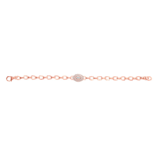 Marquise Link Bracelet - Rose Gold