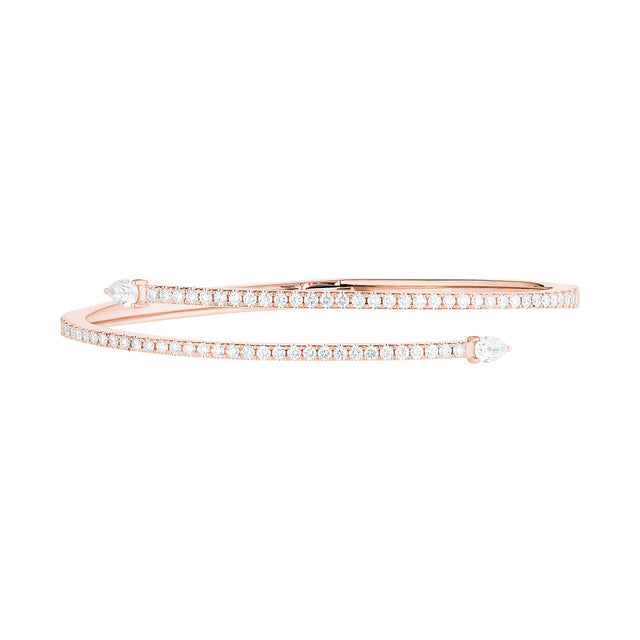 Carbon & Hyde Neptune Bangle - Rose Gold - Bracelets - Broken English Jewelry
