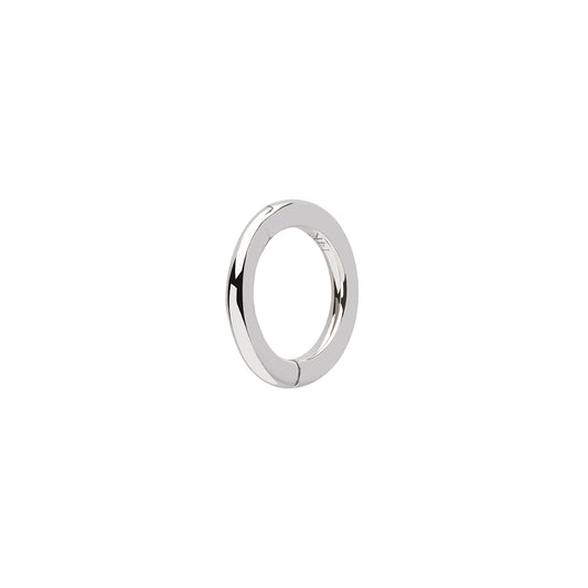 Solid Round Huggie 5mm - White Gold - Main Img