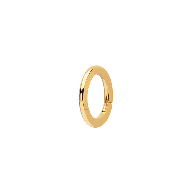 Trouver Solid Round Huggie 5mm - Yellow Gold - Earrings - Broken English Jewelry