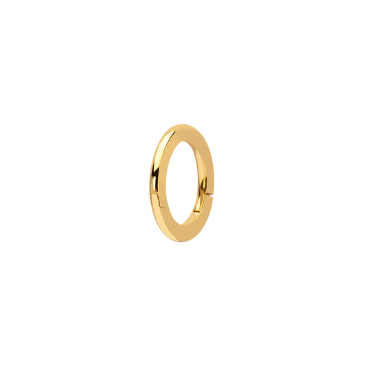 Solid Round Huggie 5mm - Yellow Gold - Main Img
