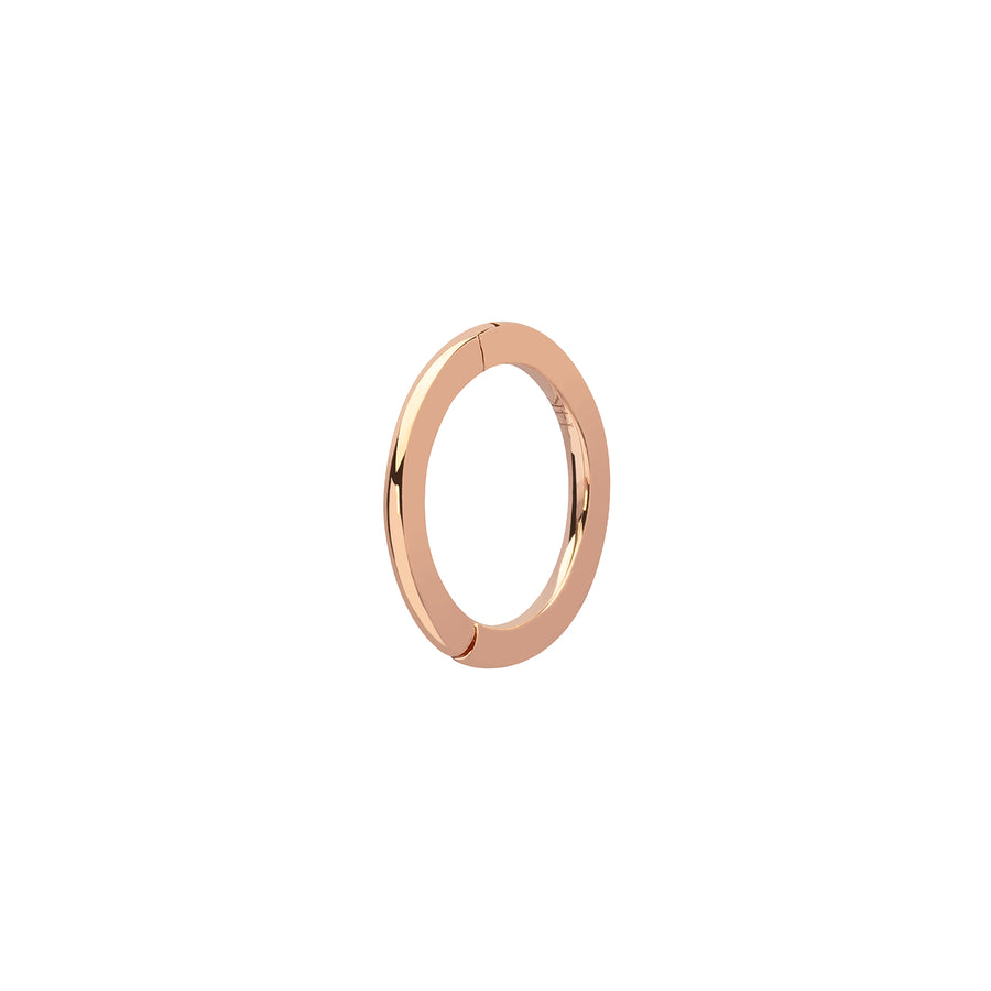 Trouver Solid Round Huggie 6.5mm - Rose Gold - Earrings - Broken English Jewelry