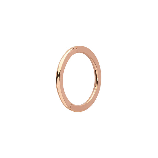 Solid Round Huggie 8mm - Rose Gold - Main Img