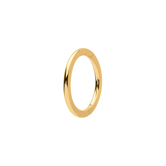 Solid Round Huggie 8mm - Yellow Gold - Main Img