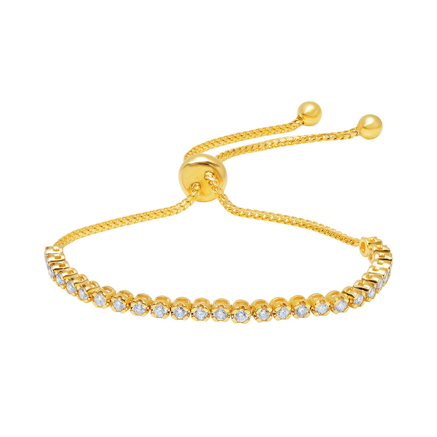 Graziela Bolo Diamond Bracelet - Yellow Gold - Bracelets - Broken English Jewelry