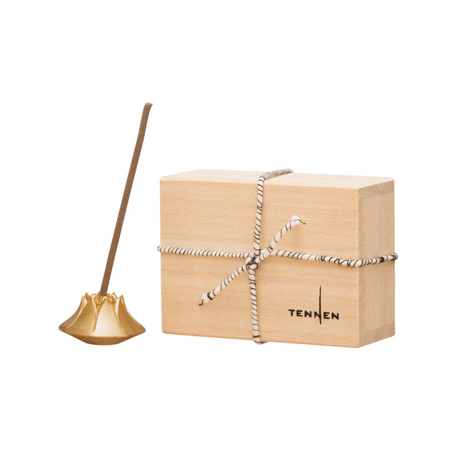 Tennen Satin Brass Incense Holder - Broken English Jewelry