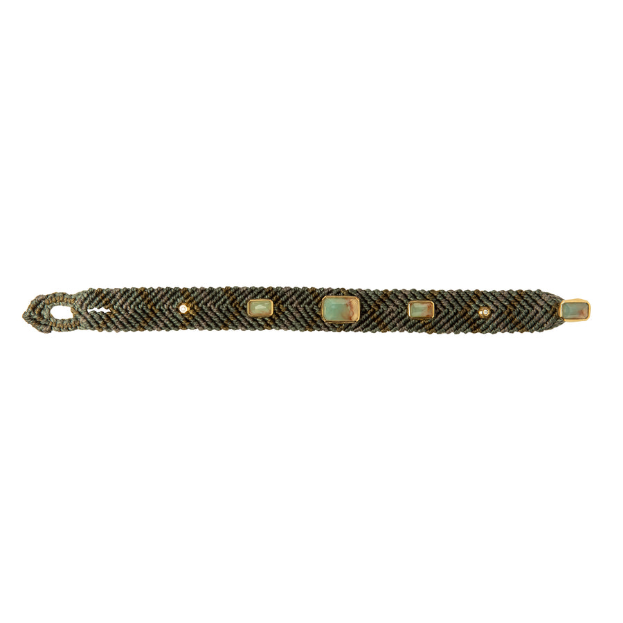 Maqé 15mm Army Bracelet - Aquaprase - Bracelets - Broken English Jewelry