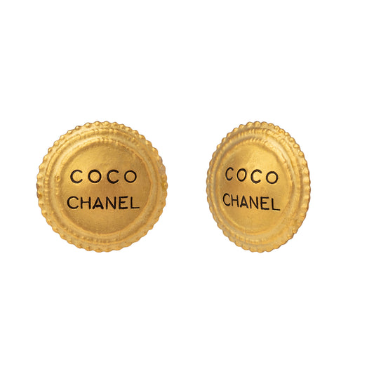 Chanel Beaded Border Coco Chanel Earrings - Main Img