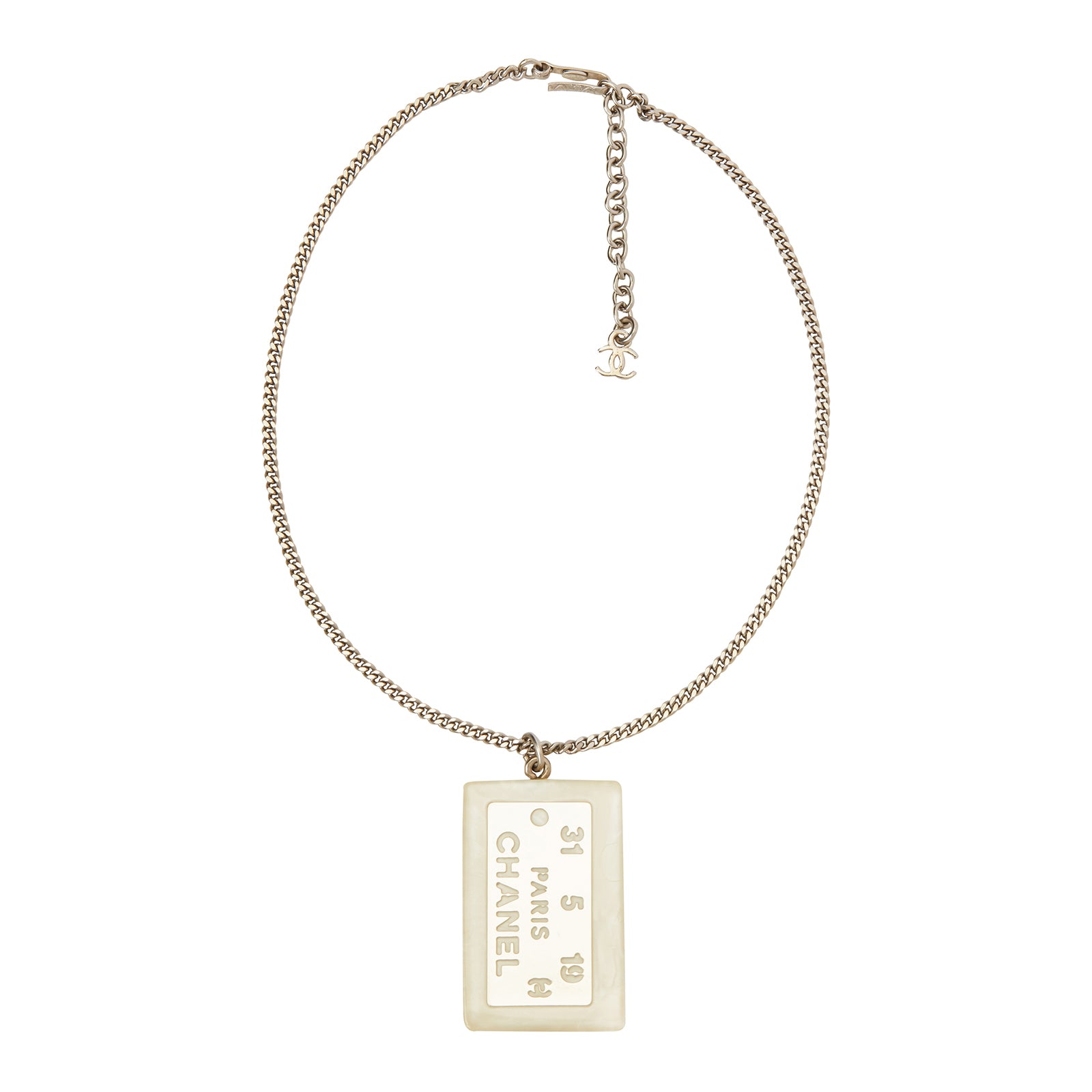 Chanel Tag Necklace