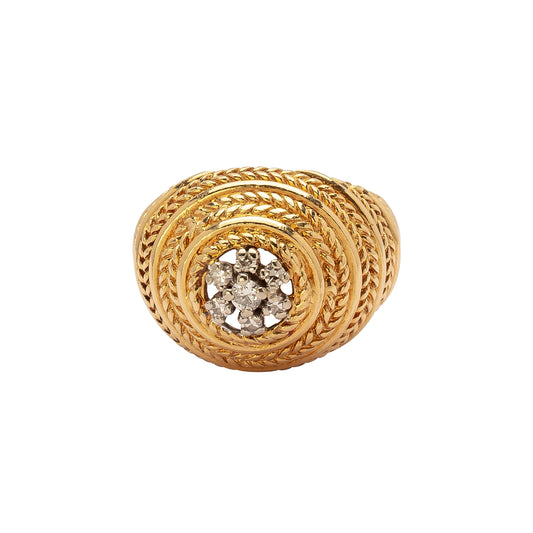 Rope Twist Wire Dome Ring