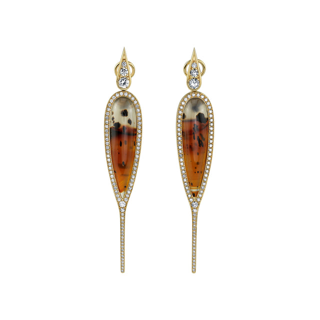 VRAM One of a Kind Ups & Downs Earrings - Agate - Earrings - Broken English Jewelry