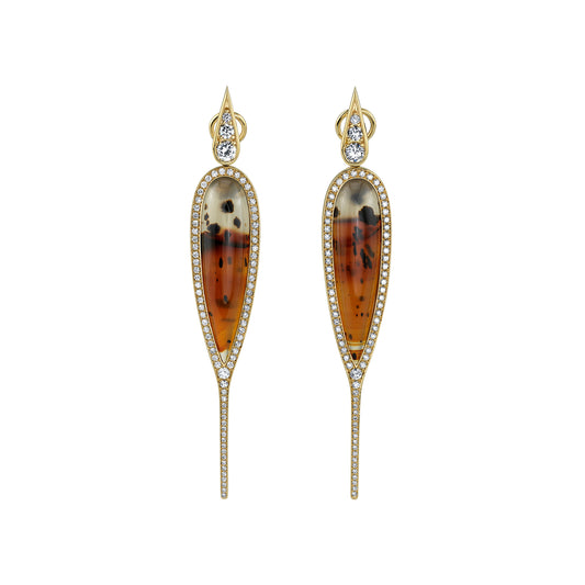 One of a Kind Ups & Downs Earrings - Agate - Main Img