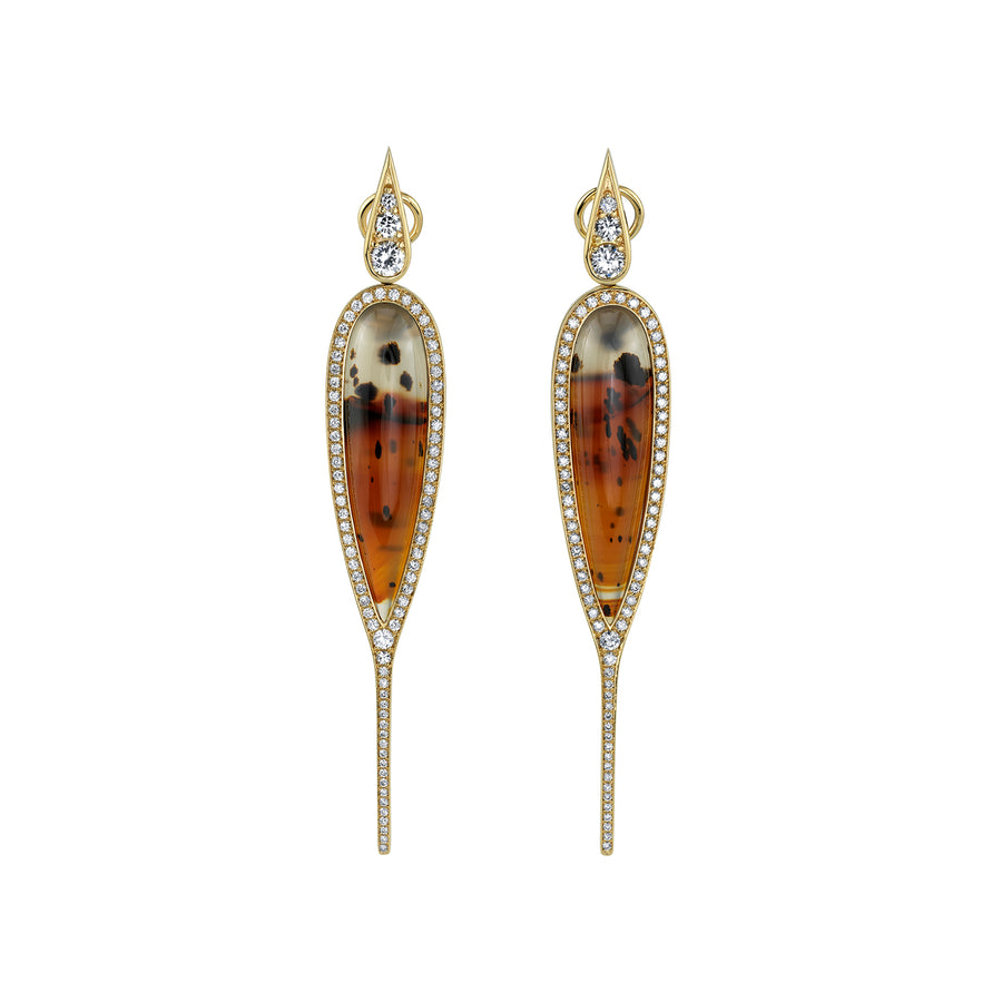 VRAM One of a Kind Ups & Downs Earrings - Agate - Earrings - Broken English Jewelry