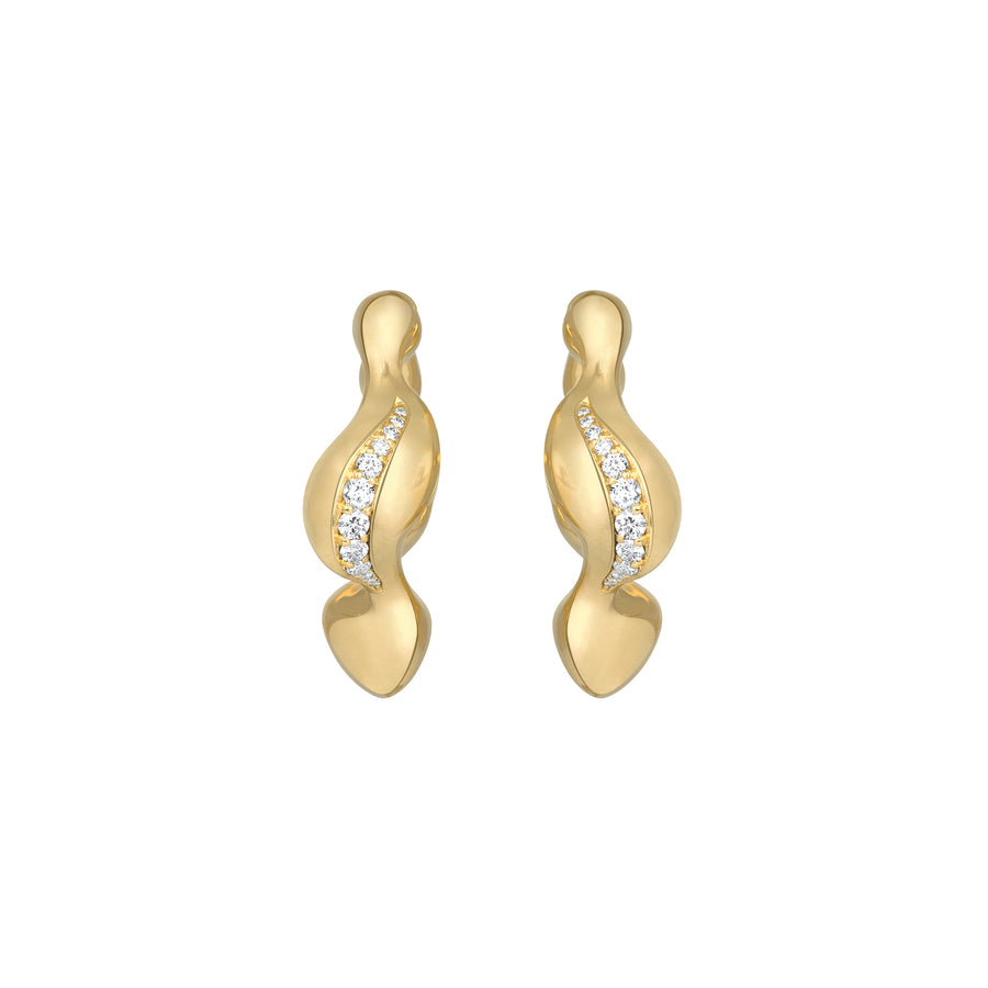 VRAM Cayrn Diamond Hoops - Earrings - Broken English Jewelry