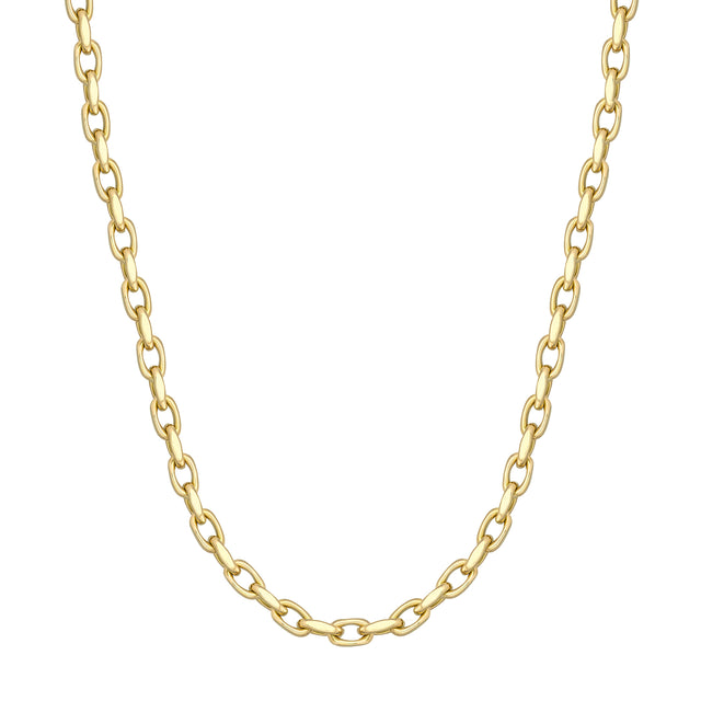 VRAM Short Graduated Oval Lynk Chain - 16" - Necklaces - Broken English Jewelry
