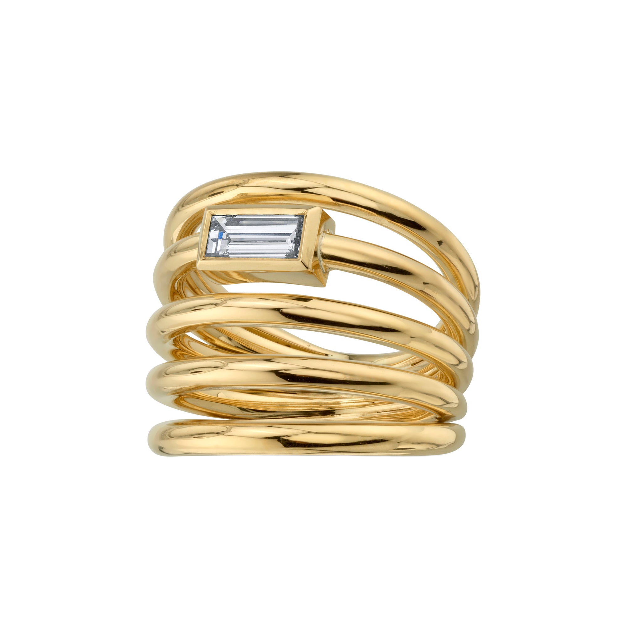 VRAM Helics Ring I - Diamond - Broken English Jewelry