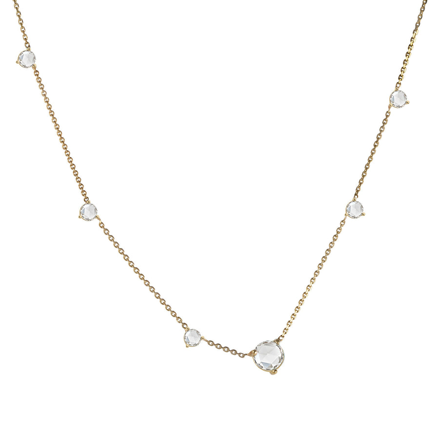 WWAKE Linear Diamond Chain Necklace - Broken English Jewelry