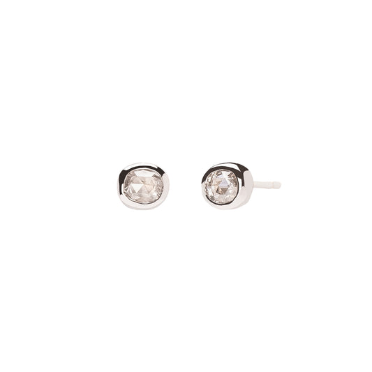 Bridal Diamond Studs - White Gold - Main Img