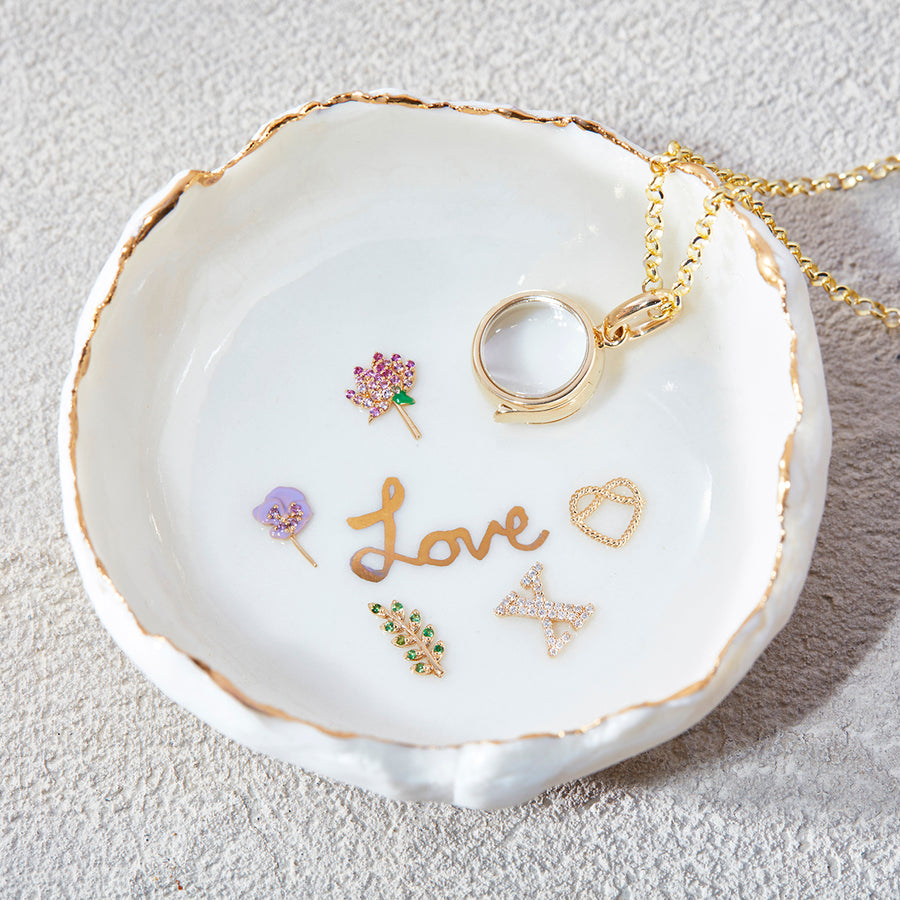 Loquet BE x Loquet x Heidi Bishop Ceramic Dish - "Love" - Home & Decor - Broken English Jewelry