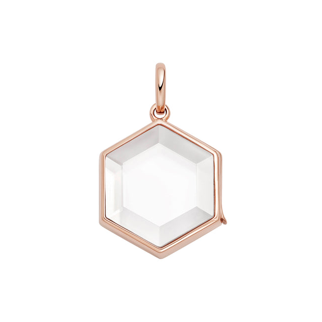 Loquet Hexagon Locket - Rose Gold - Charms & Pendants - Broken English Jewelry