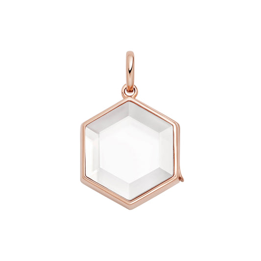 Hexagon Locket - Rose Gold - Main Img