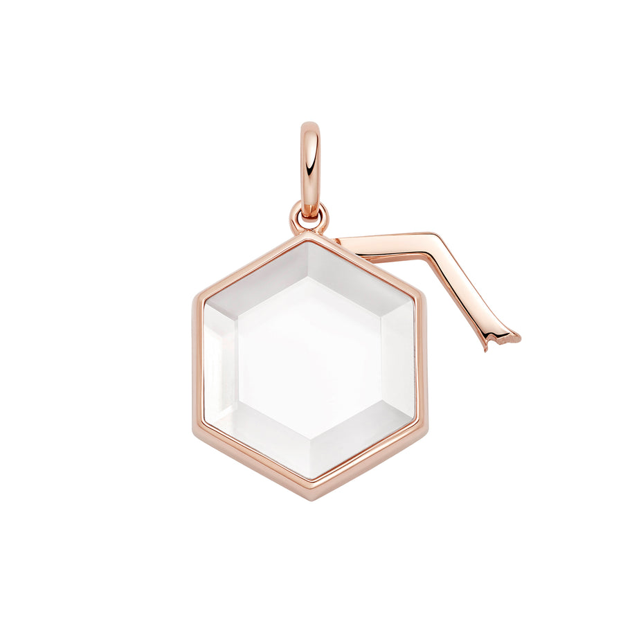 Loquet Hexagon Locket - Rose Gold - Charms & Pendants - Broken English Jewelry