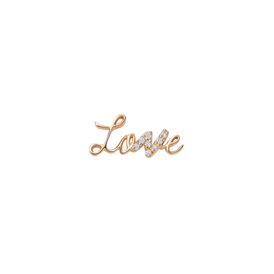 Loquet Love Diamond Charm - Yellow Gold - Charms & Pendants - Broken English Jewelry