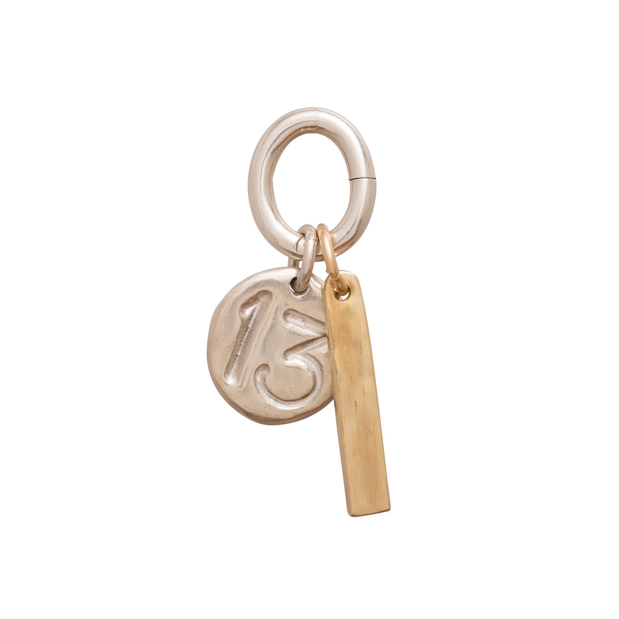 James Colarusso Large Thirteen Pendant - Silver - Broken English Jewelry