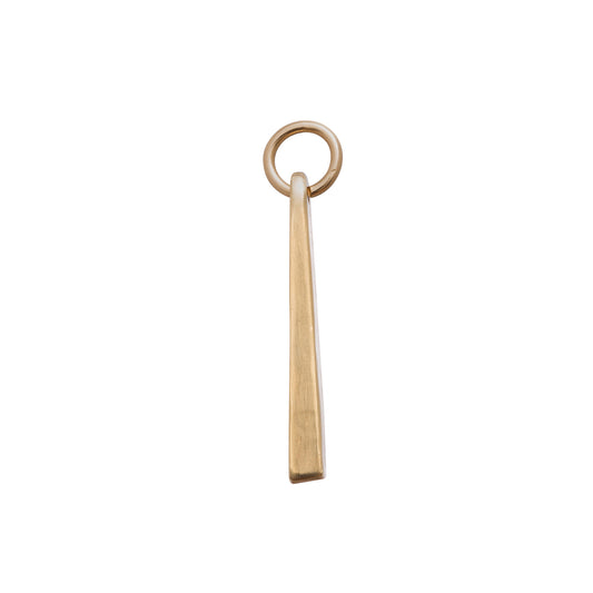 Large Bar Pendant - Yellow Gold