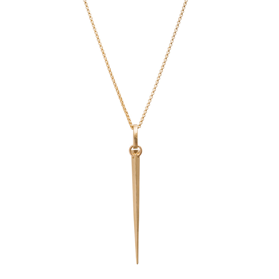 James Colarusso Large Spike Pendant - Yellow Gold - Broken English Jewelry