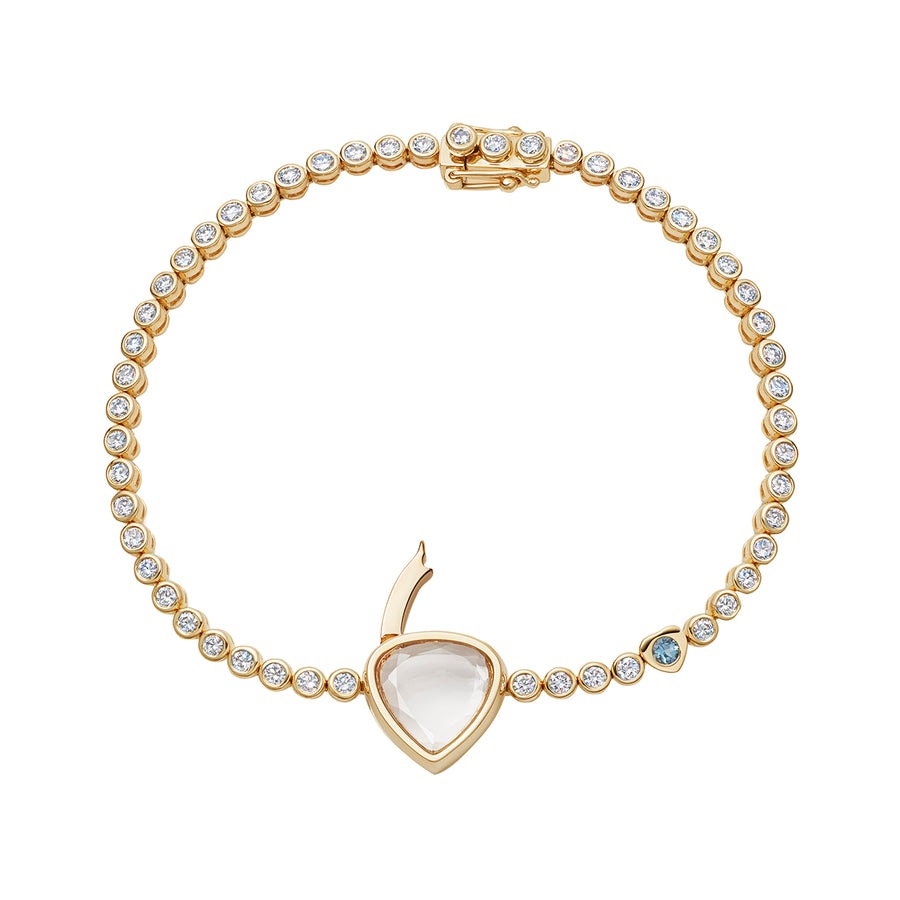 Loquet Something Blue Aquamarine & Diamond Bracelet - Bracelets - Broken English Jewelry