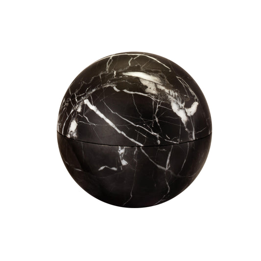 Noir Marble Sphere Box - Small - Main Img