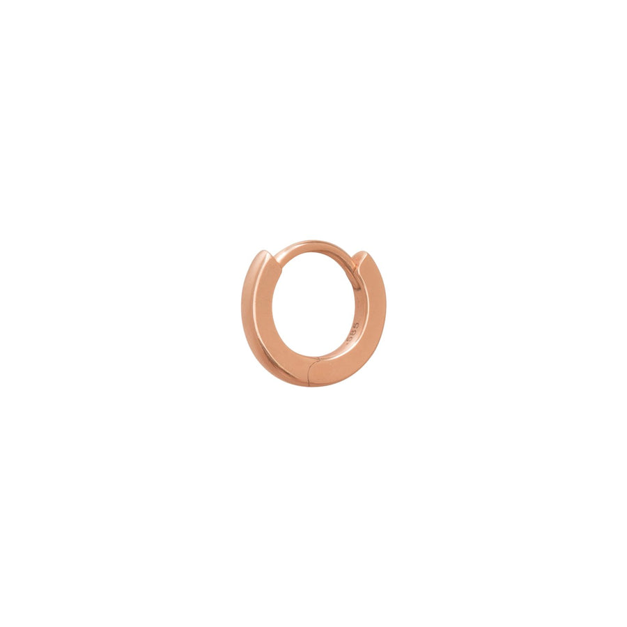 Trouver Solid Gold Huggie 5mm - Rose Gold - Earrings - Broken English Jewelry