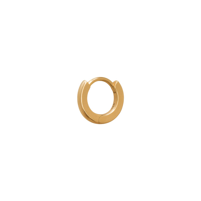 Trouver Solid Gold Huggie 5mm - Yellow Gold - Earrings - Broken English Jewelry
